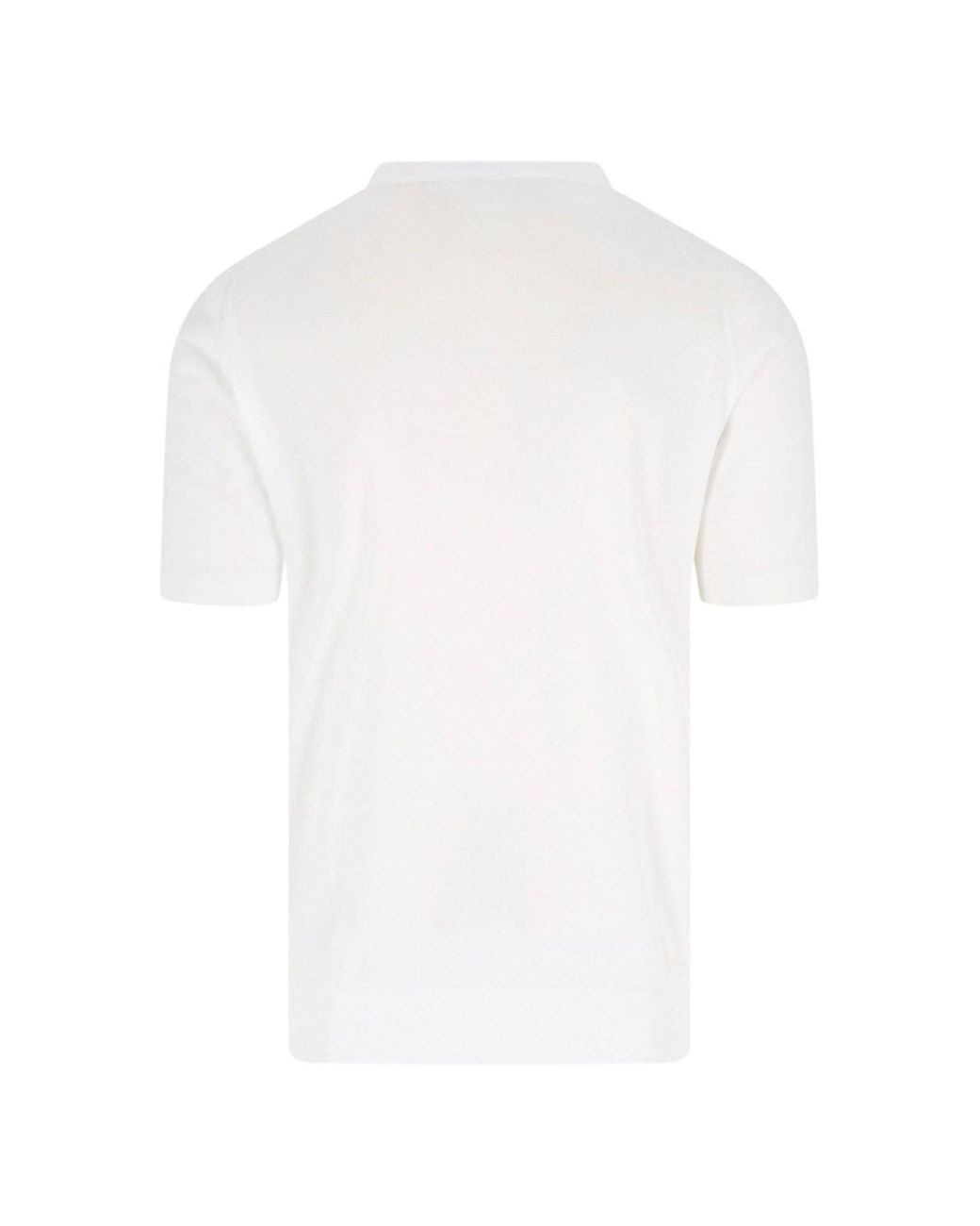 John Smedley White T-Shirt "Kempton" for men