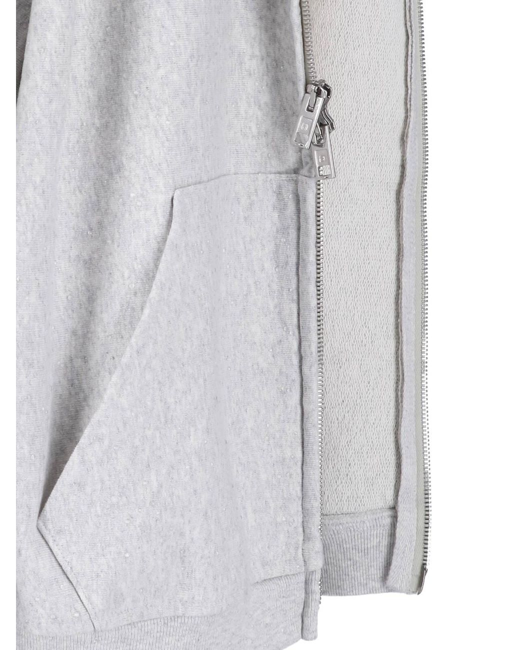Alexander Wang White Zip-Up Hoodie