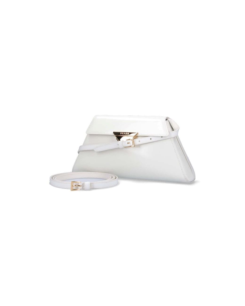 Borsa A Mano Media di Prada in White