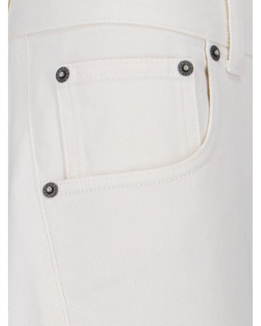 Phoebe Philo White 'Arch' Jeans