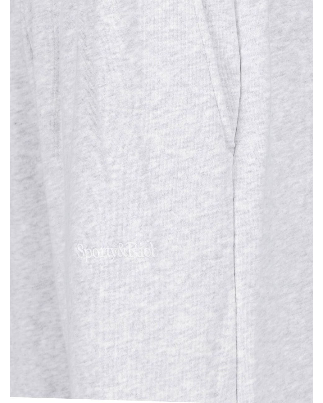 Sporty & Rich White Sweatpants Logo