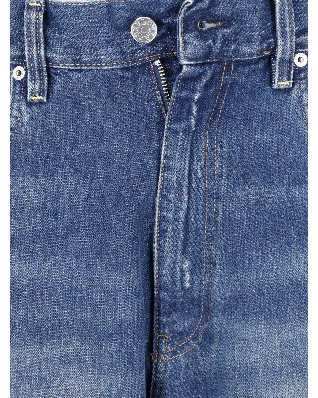 sunflower Blue Wide Jeans for men