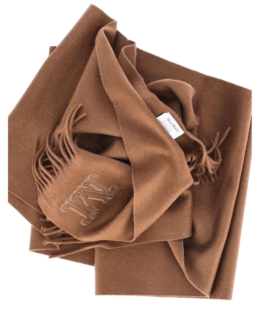 Max Mara Brown Cashmere Scarf