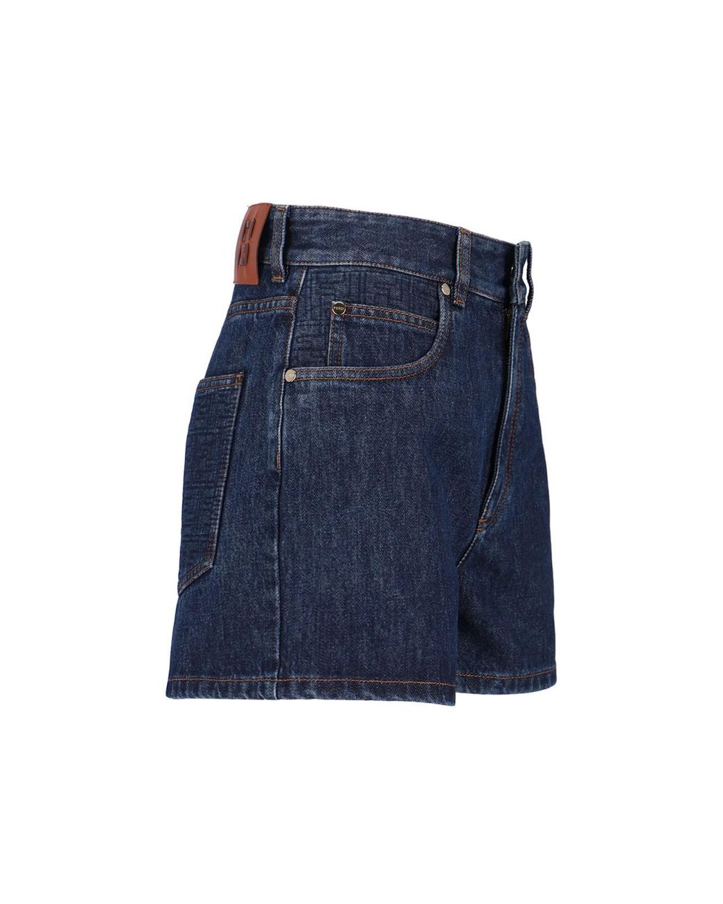 Fendi Blue Denim Shorts