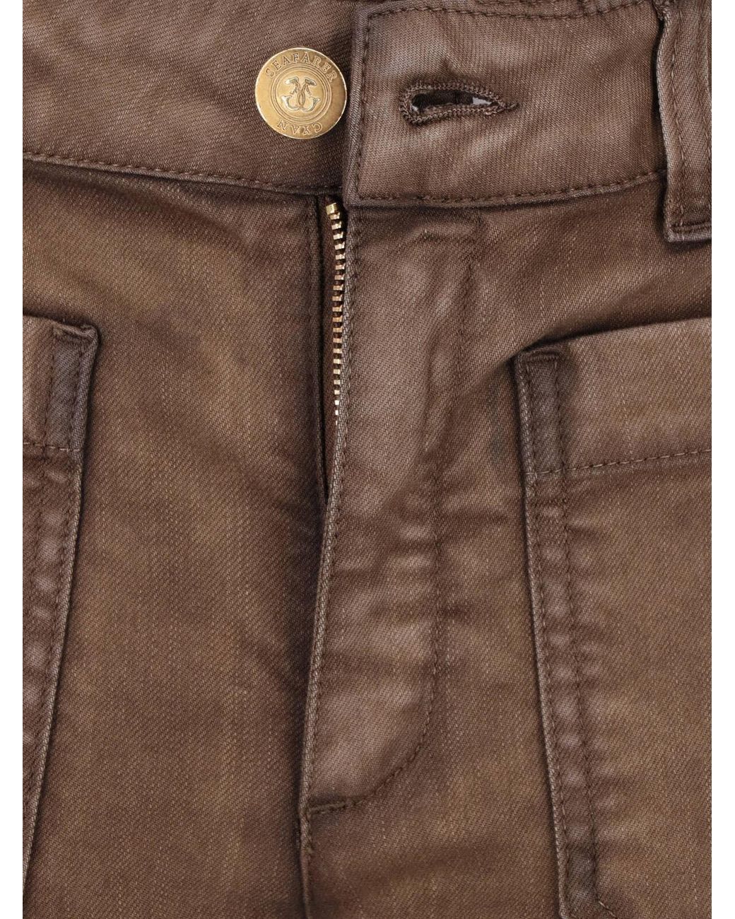 Seafarer Brown Flared Trousers