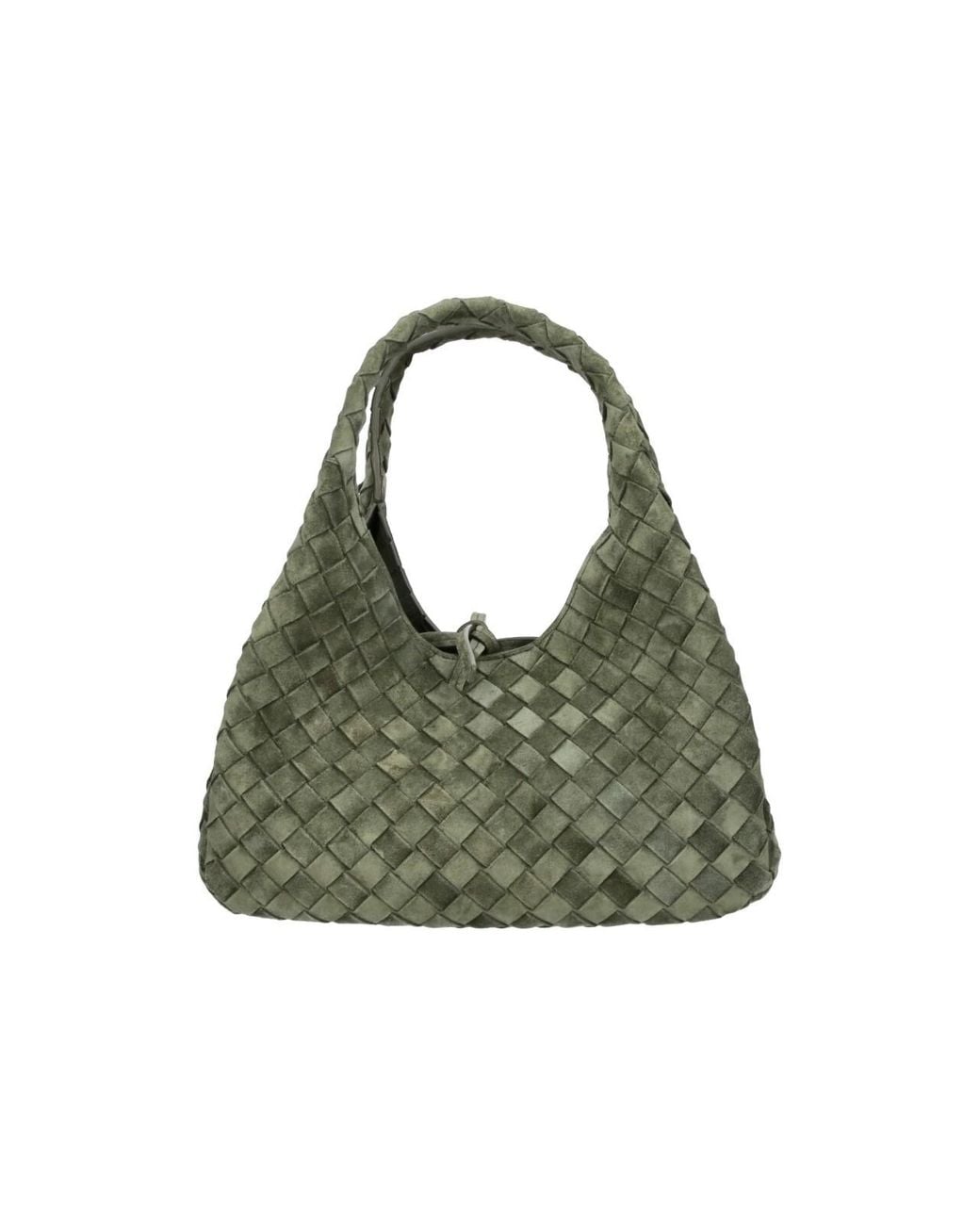 Bottega Veneta Green Small Handbag "Campana"