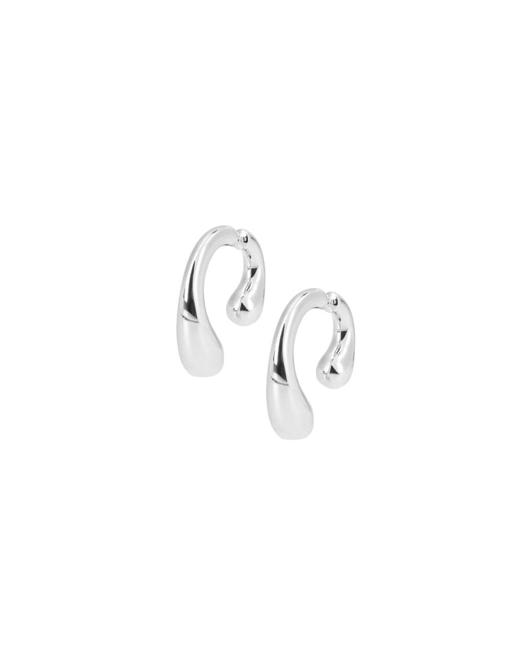 Orecchini "P" di Panconesi in Metallic
