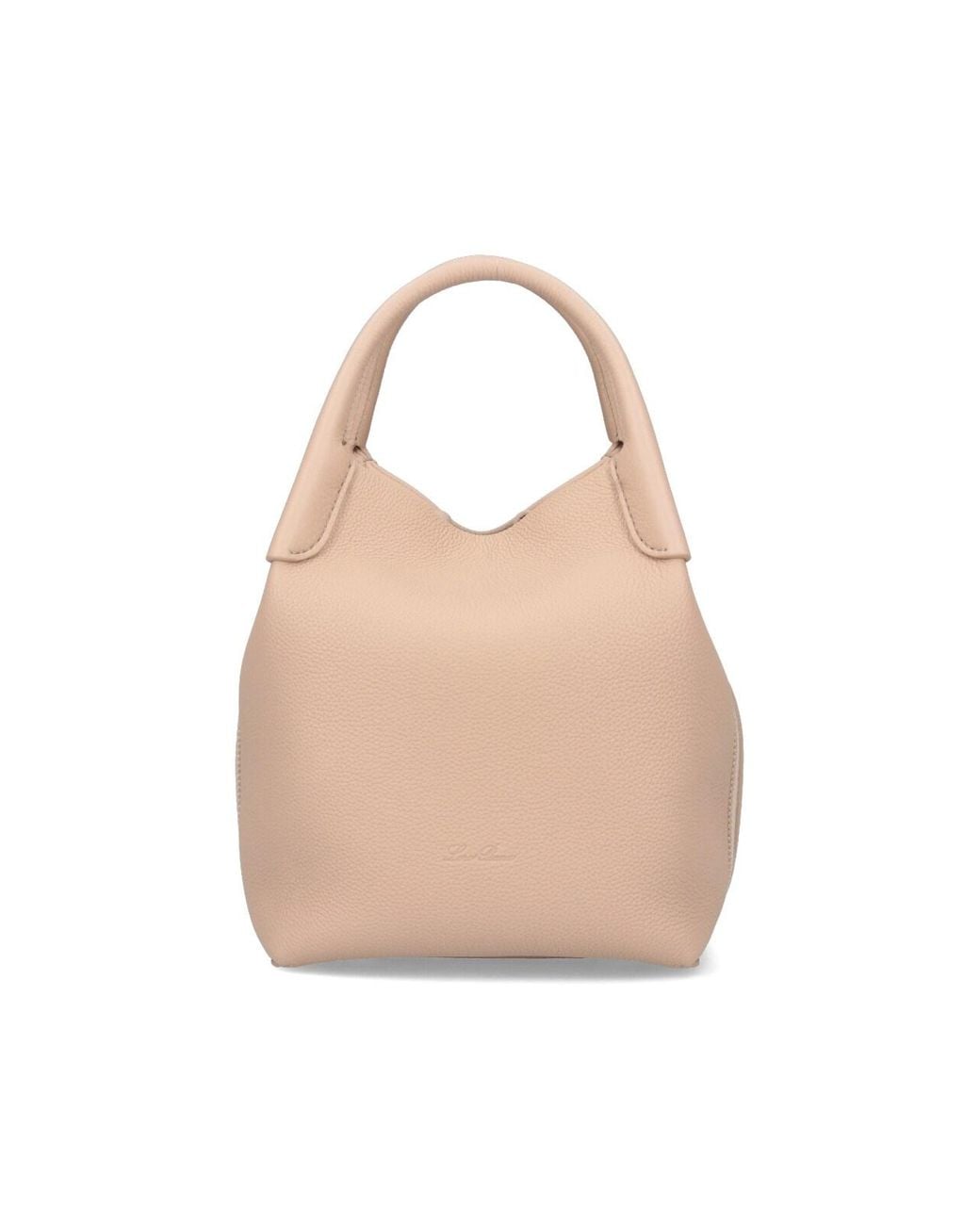 Loro Piana Natural Small Bucket Bag "Bale"