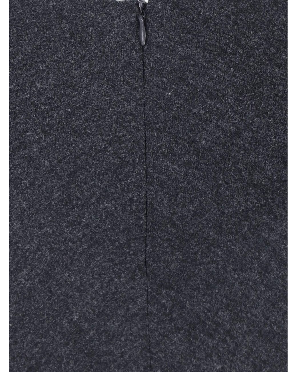 Giorgio Armani Black Long Wrap-Style Skirt