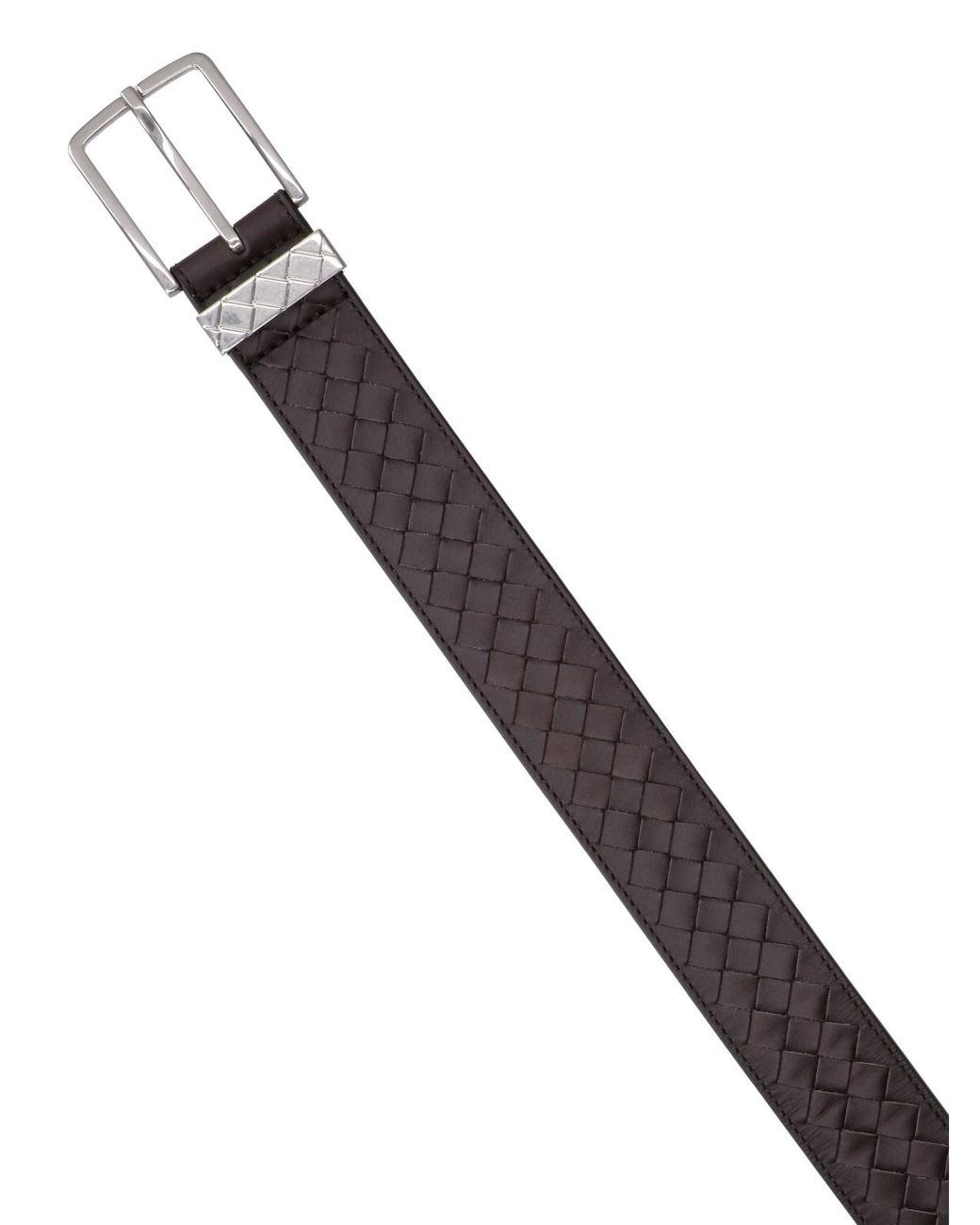 Bottega Veneta Black Belt "Intrecciato" for men