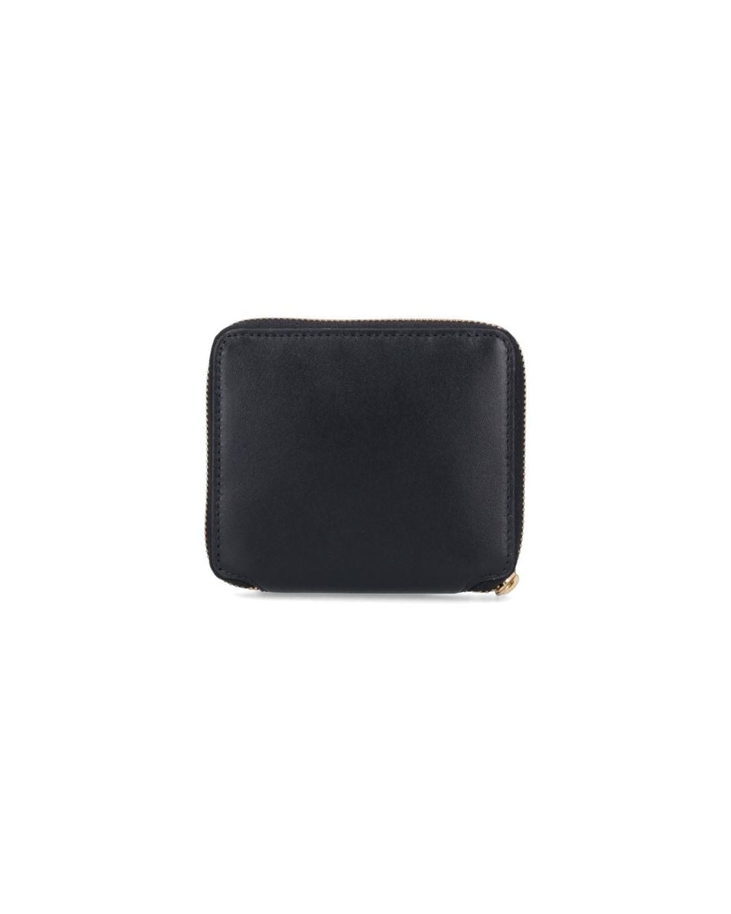 Comme des Garçons Black Leather Zip-Around Wallet