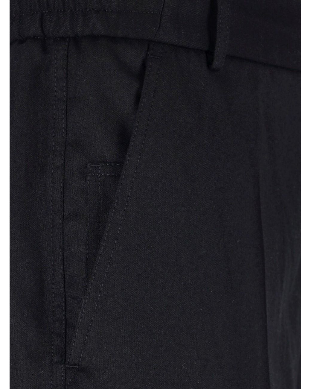 Moncler Blue Virgin Wool Trousers for men