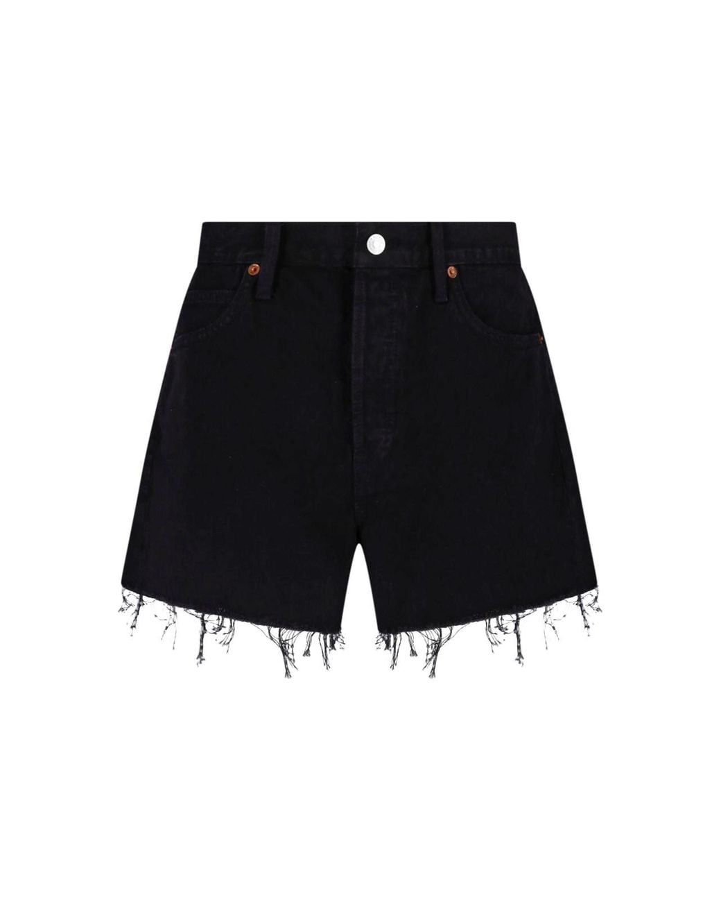 Re/done Blue Denim Shorts