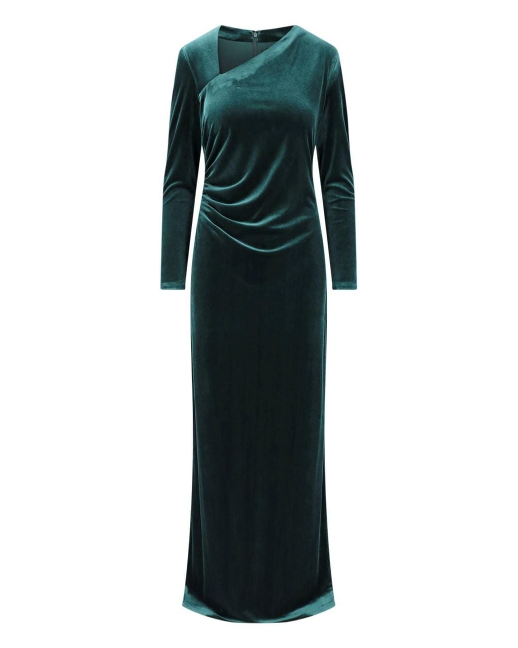 Ralph Lauren Green Maxi Velvet Dress