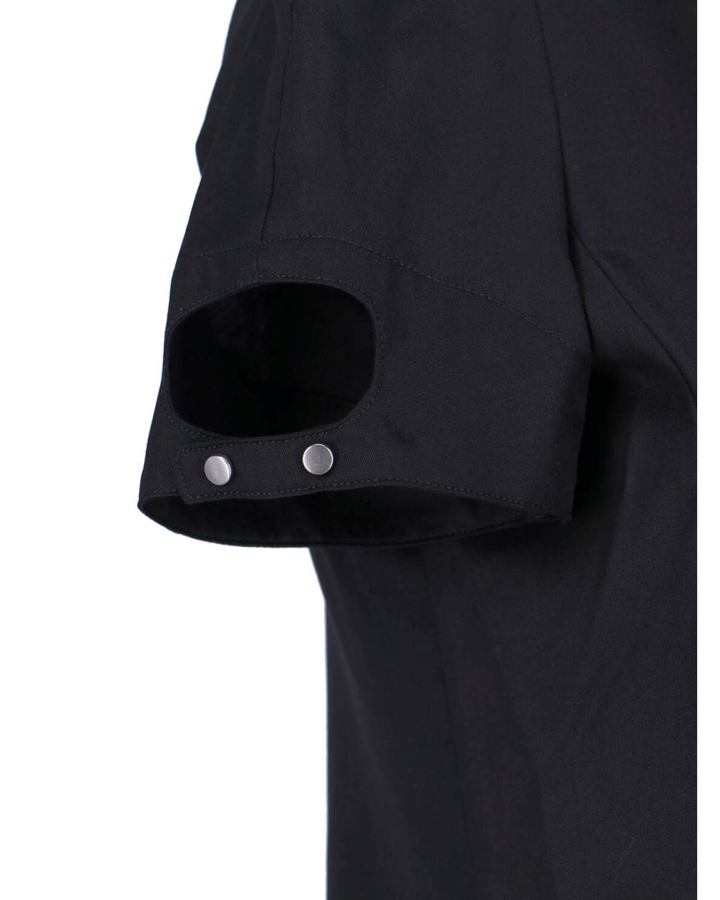 DIESEL Black Lyocell Midi Shirt Dress