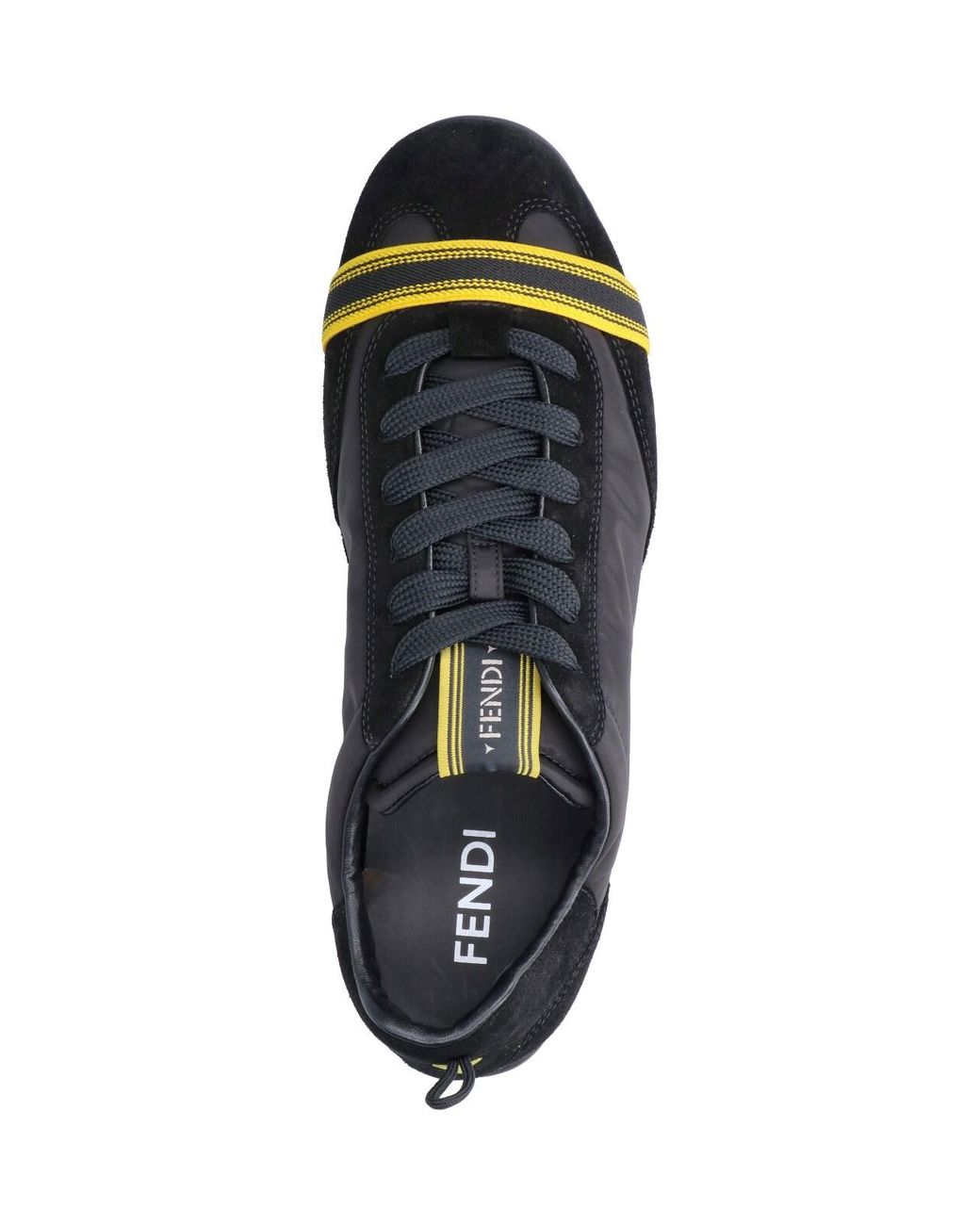 Fendi Black Sneakers "Wrap" for men