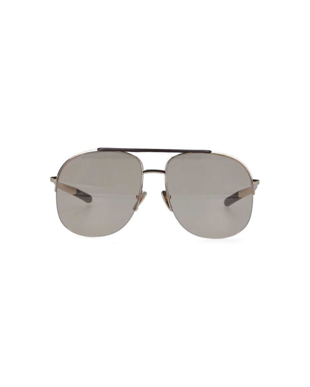 Gucci Gray Navigator Sunglasses