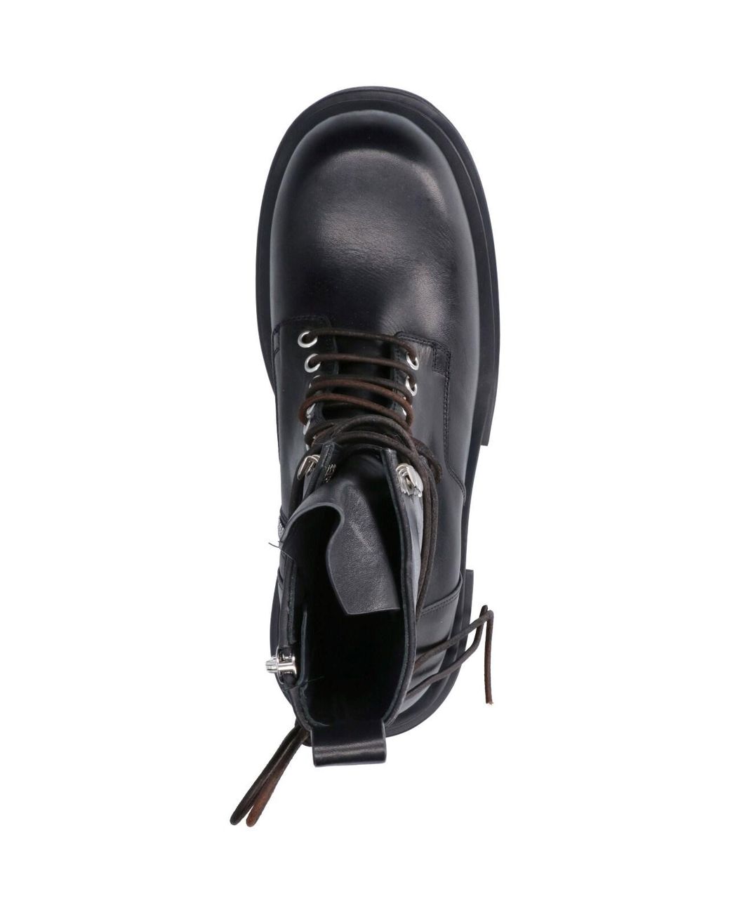 Rick Owens Black “Bogun Lace-Up” Boots for men