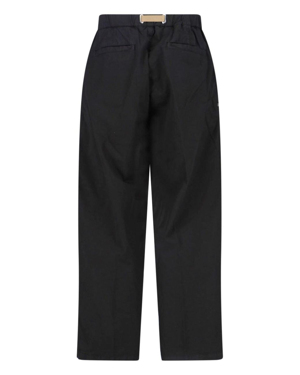 White Sand Black Belt Pants for men