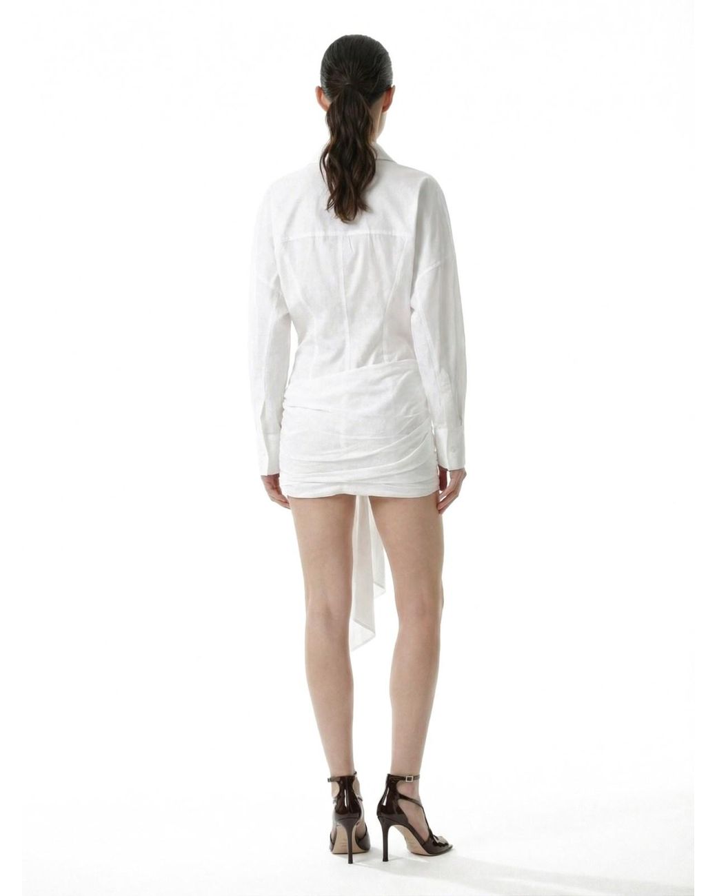 The Attico White Dresses Cotton