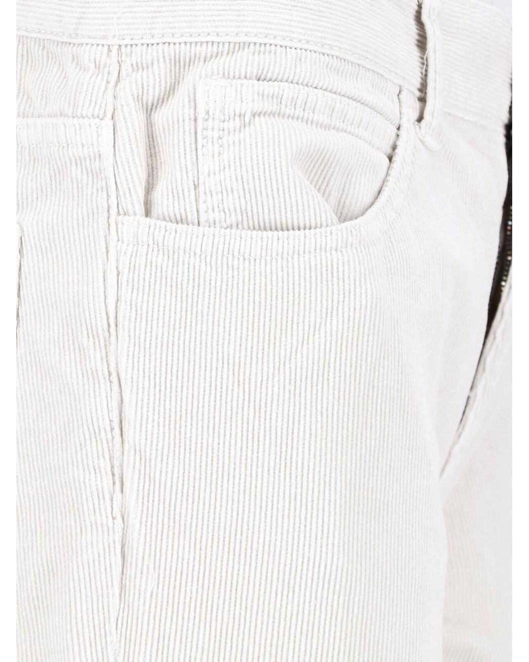 The Row White Corduroy Pants "Carlyl"