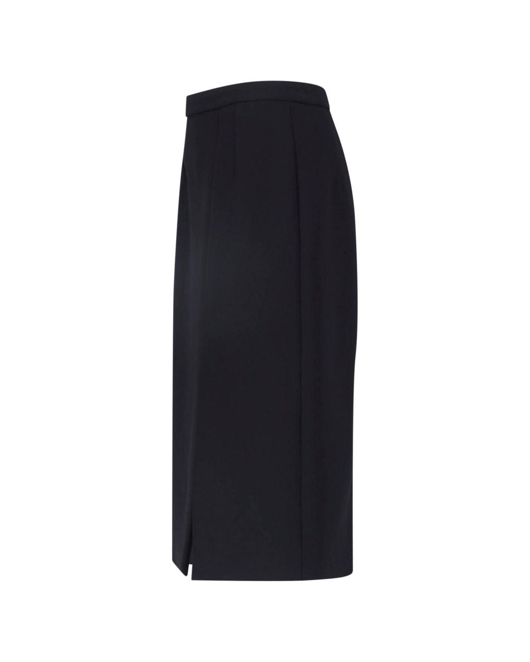 Dolce & Gabbana Black Tailored High-Waist Pencil Skirt