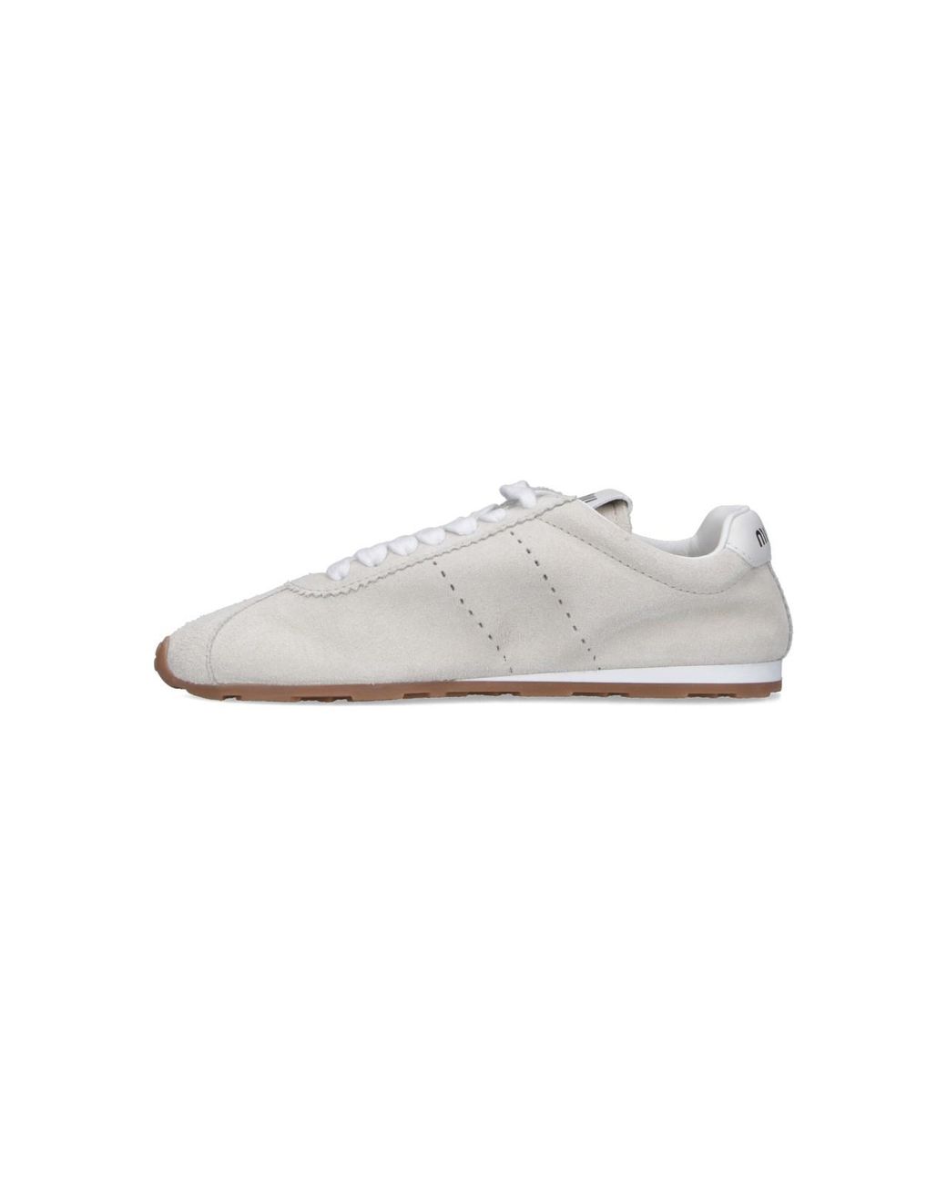 Miu Miu White Sneakers "Plume"