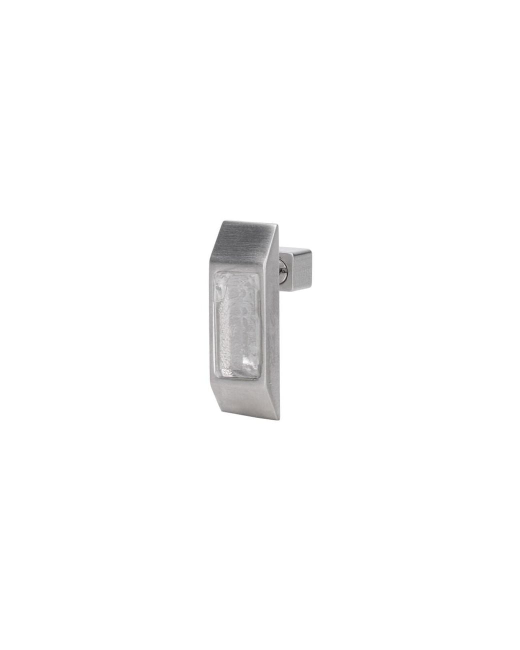 Rick Owens White Earrings "Crystal Beveled" for men