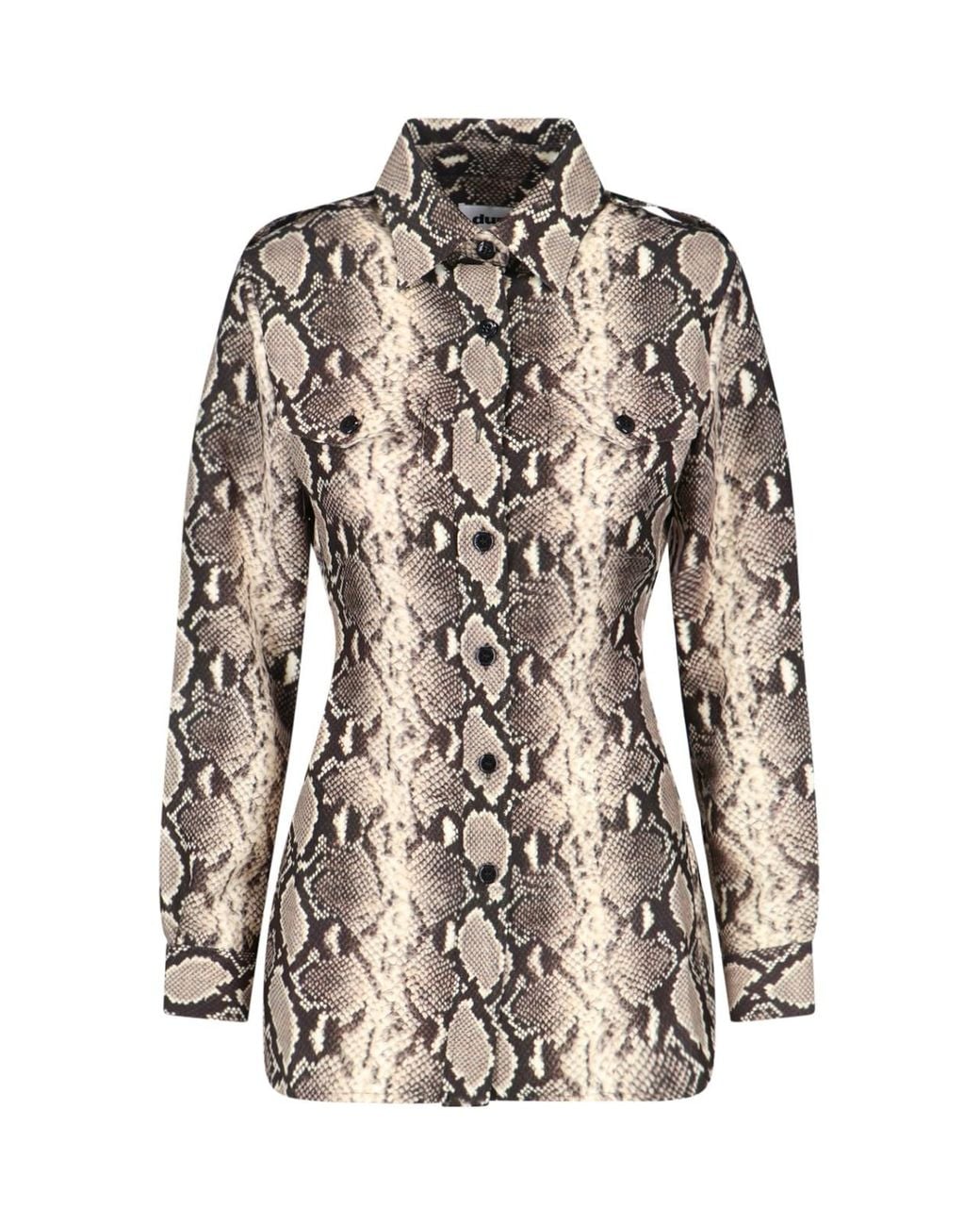 Duran Lantink White Python Print Shirt
