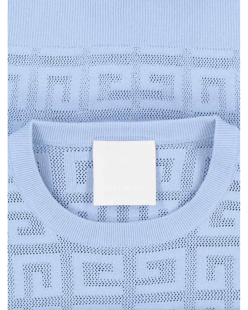 【送料&関税込】Givenchy Cropped Monogram Top givenchy-gnawed-blue-Top-Crop-