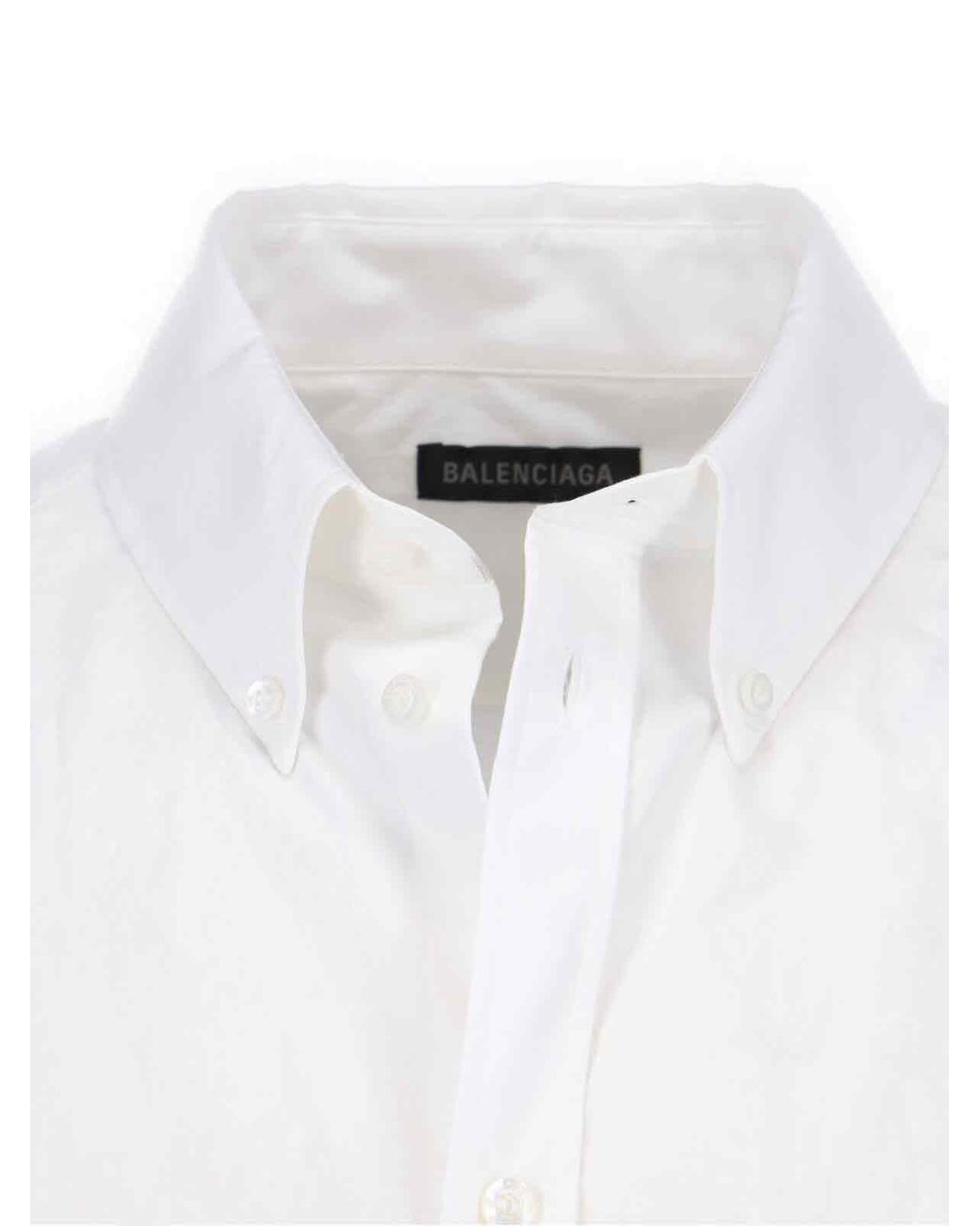 Balenciaga White Shirts Material 1: Cotton for men