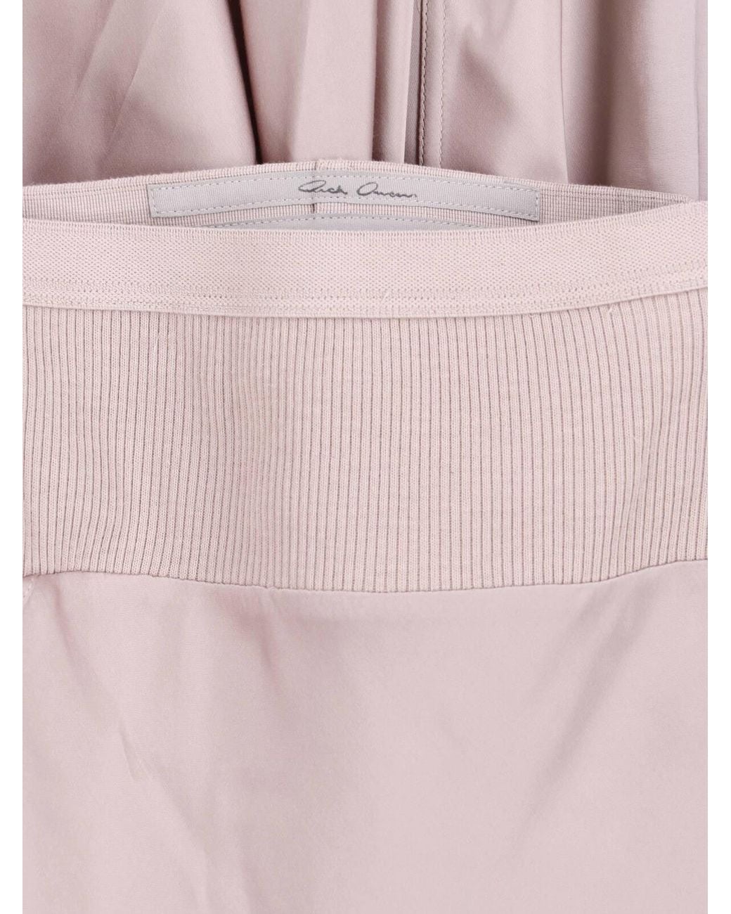 Rick Owens Pink Maxi Draped Skirt