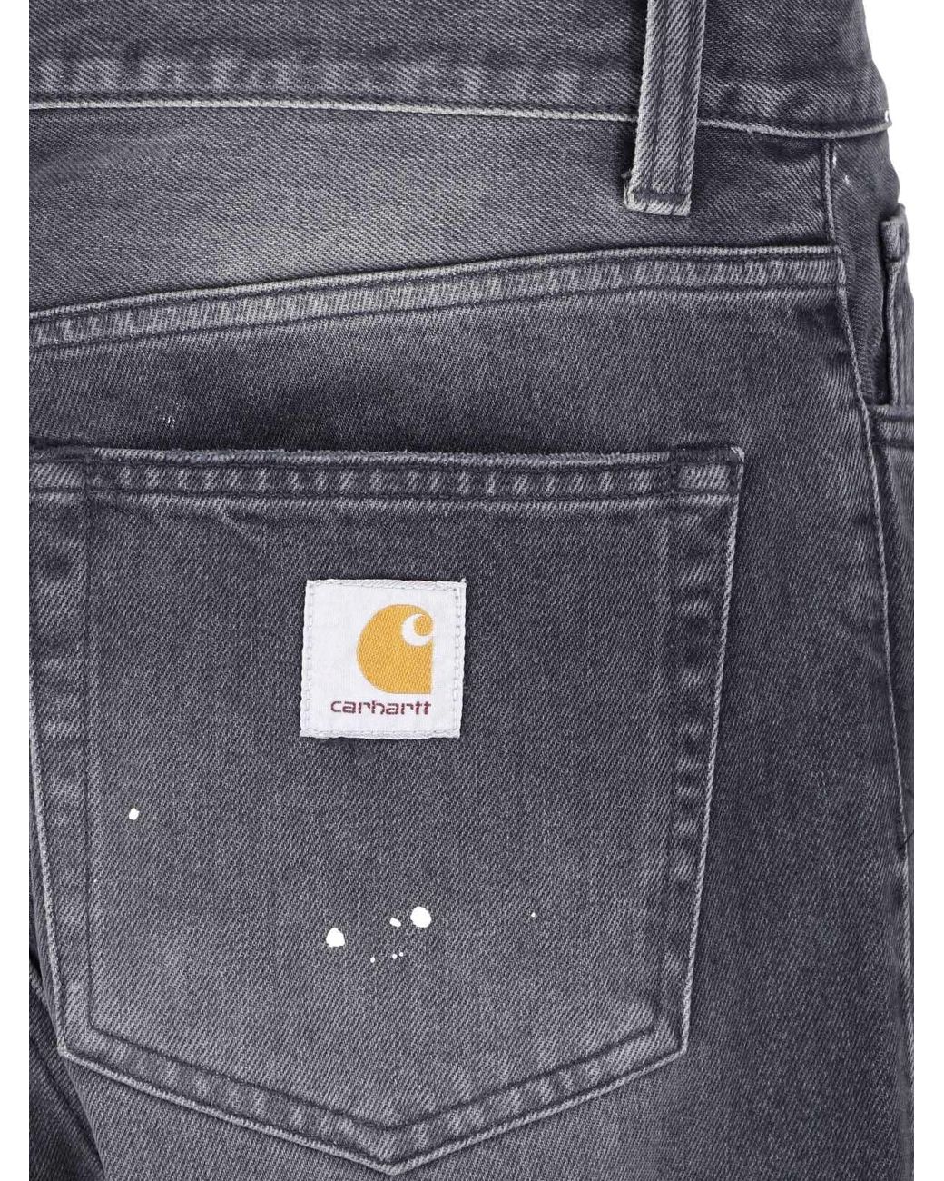 Carhartt Blue Wide Jeans "Landon" for men