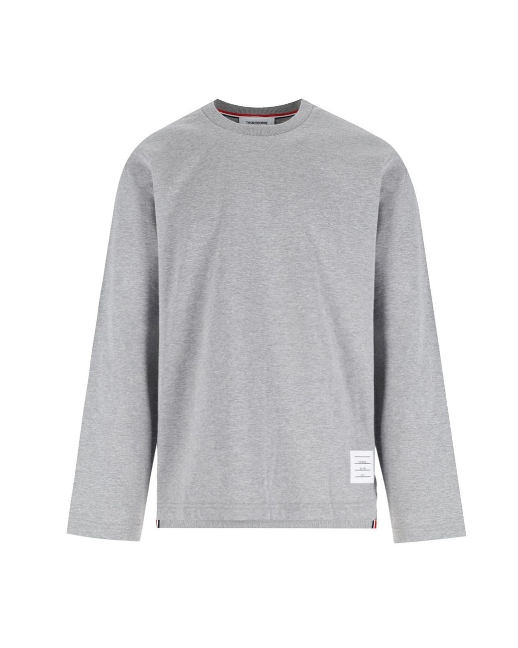 Thom Browne Gray Logo T-Shirt for men