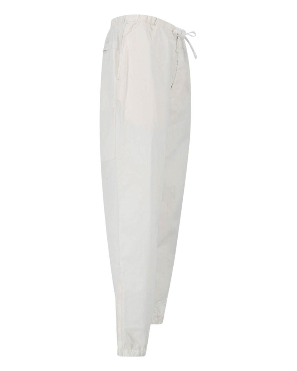 Kaptain Sunshine White Wide Cotton Blend Pants for men
