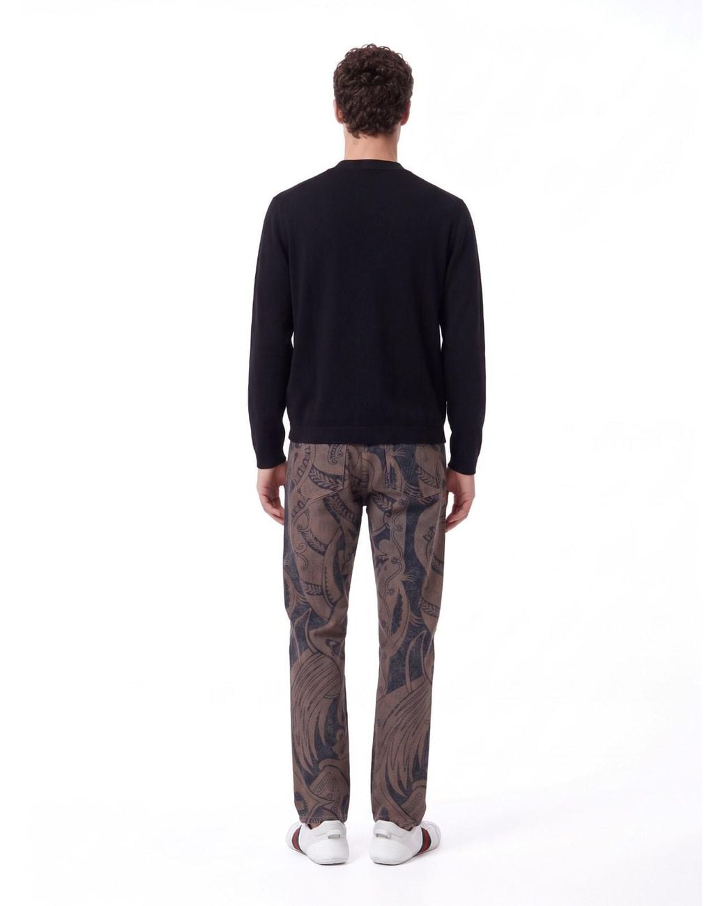 Vivienne Westwood Gray Printed Straight-Leg Jeans for men