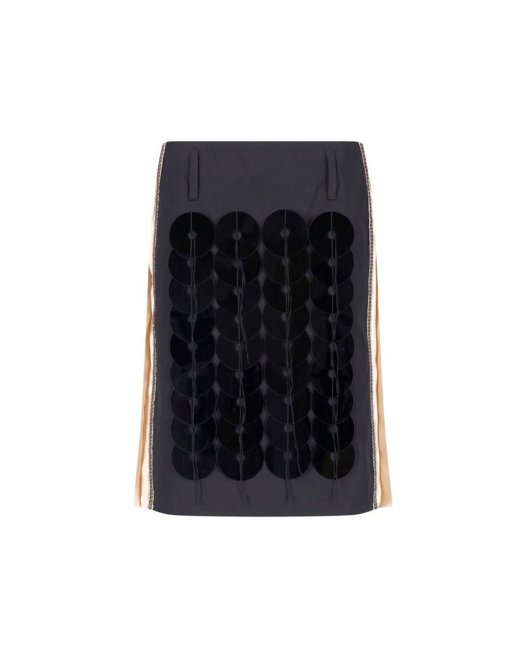 Marni Black Midi Skirt With Sequins