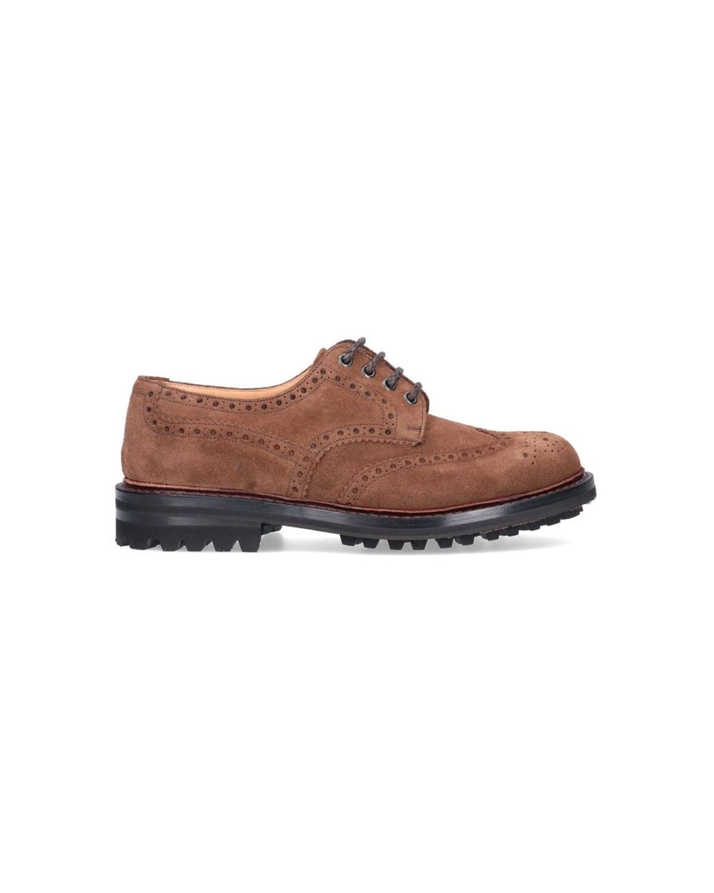 Church's Brown Suede 'Derby' Laced Up for men