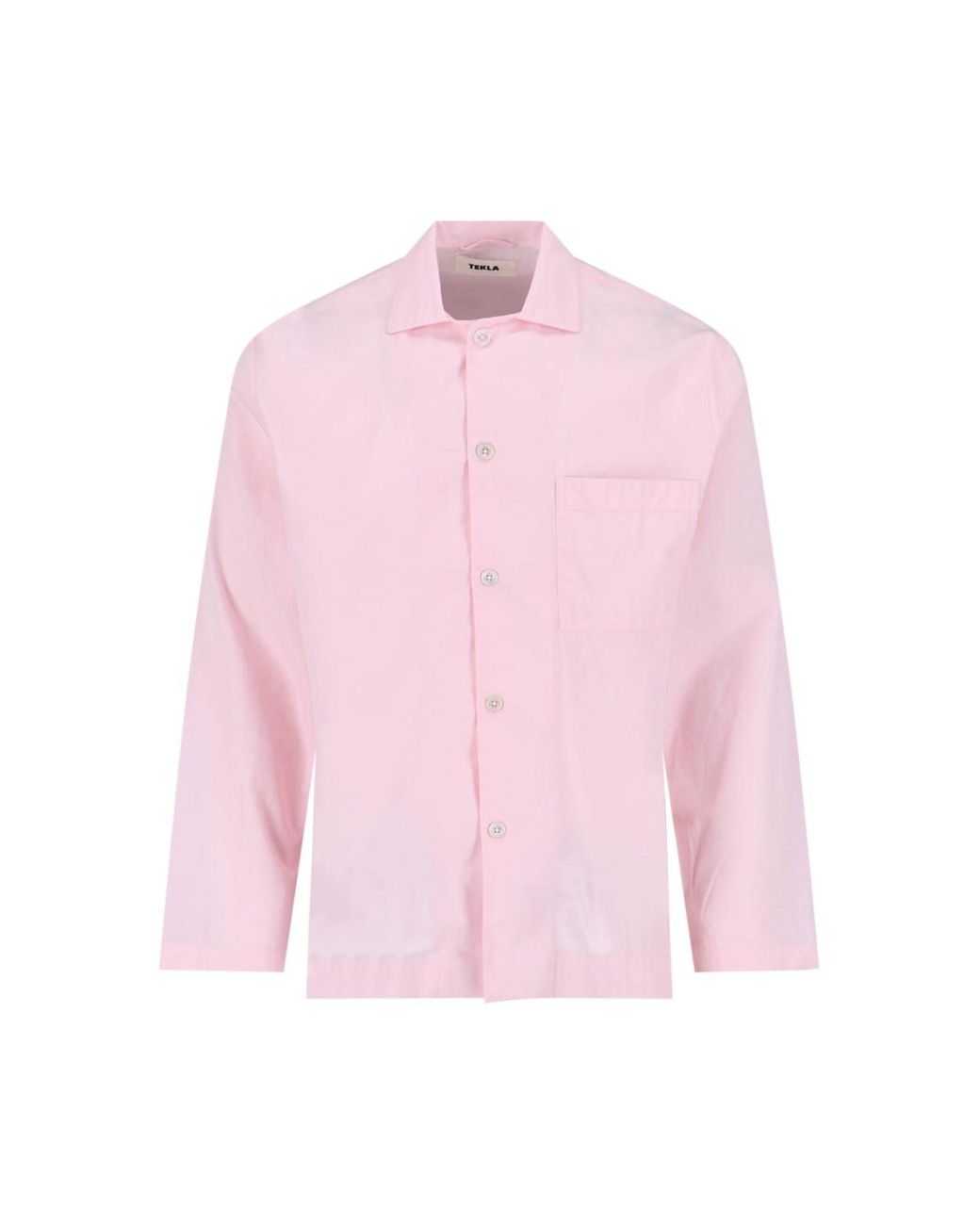 Tekla Pink Pajama Shirt