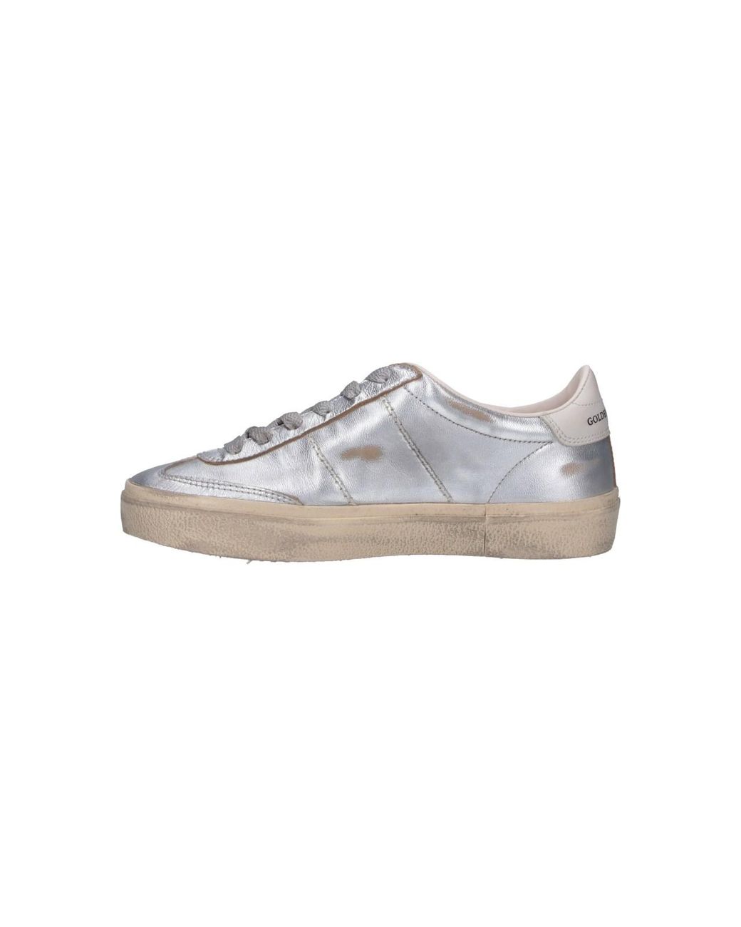 Golden Goose Deluxe Brand Metallic Low-Top Leather Sneakers