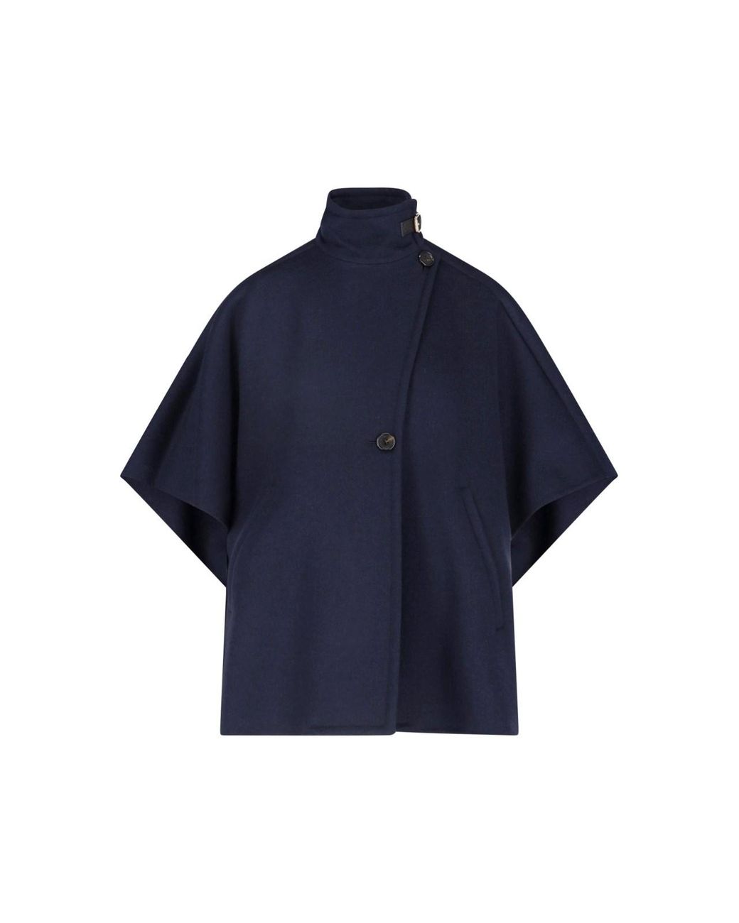 Max Mara Blue Cashmere Cape