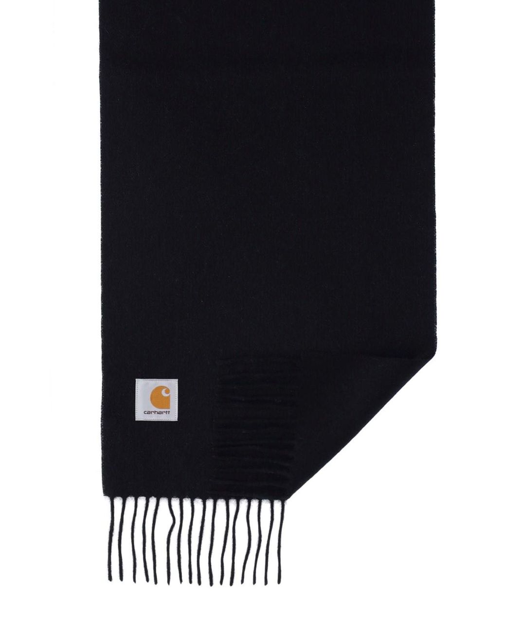 Carhartt Black Wool Fringe Scarf for men