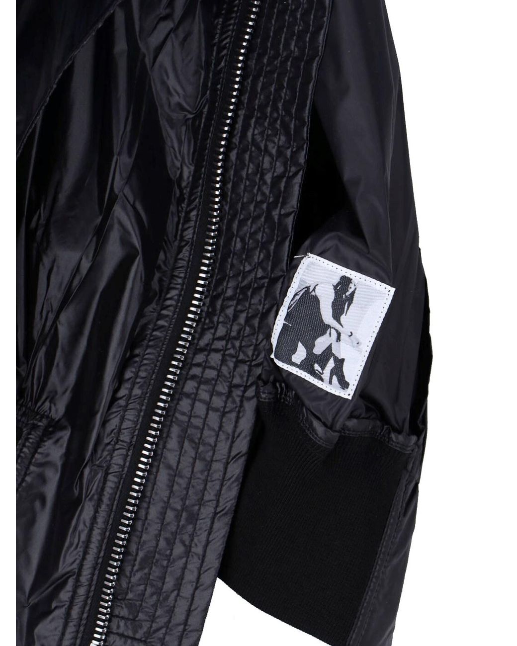 Rick Owens Black Bomber Jacket "Babel Tatlin"