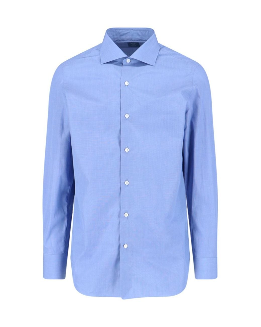 Finamore 1925 Blue Classic Shirt for men