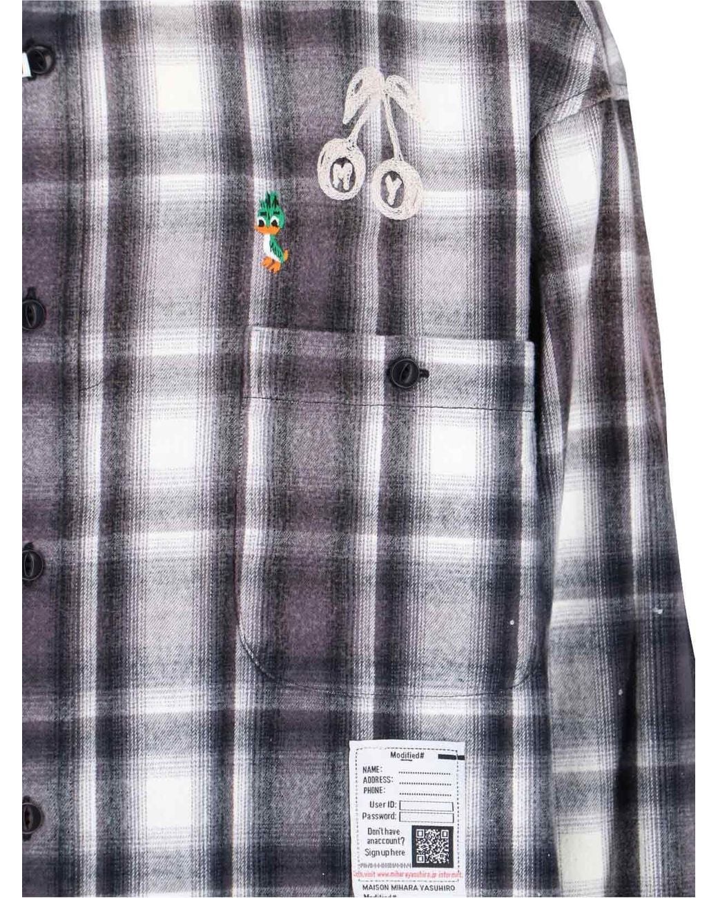 Maison Mihara Yasuhiro Blue Shirts Cotton for men