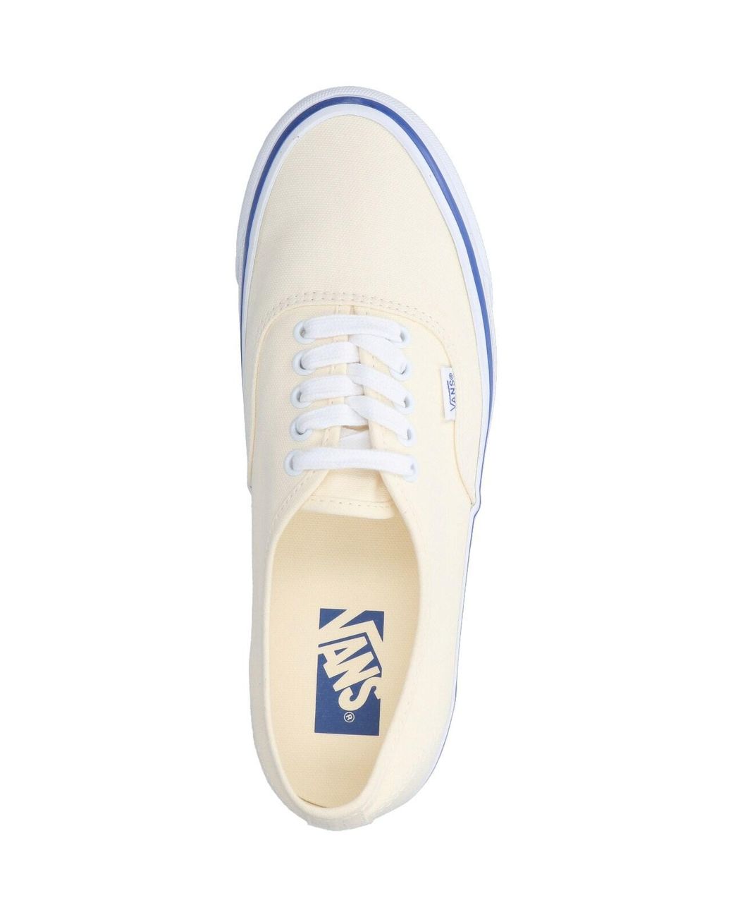 Vans White Low-Top Canvas Lace-Up Sneaker