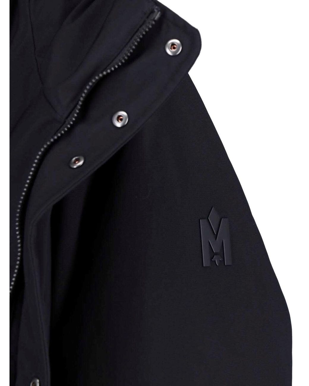 Mackage Blue Hooded Jacket "Edward" for men