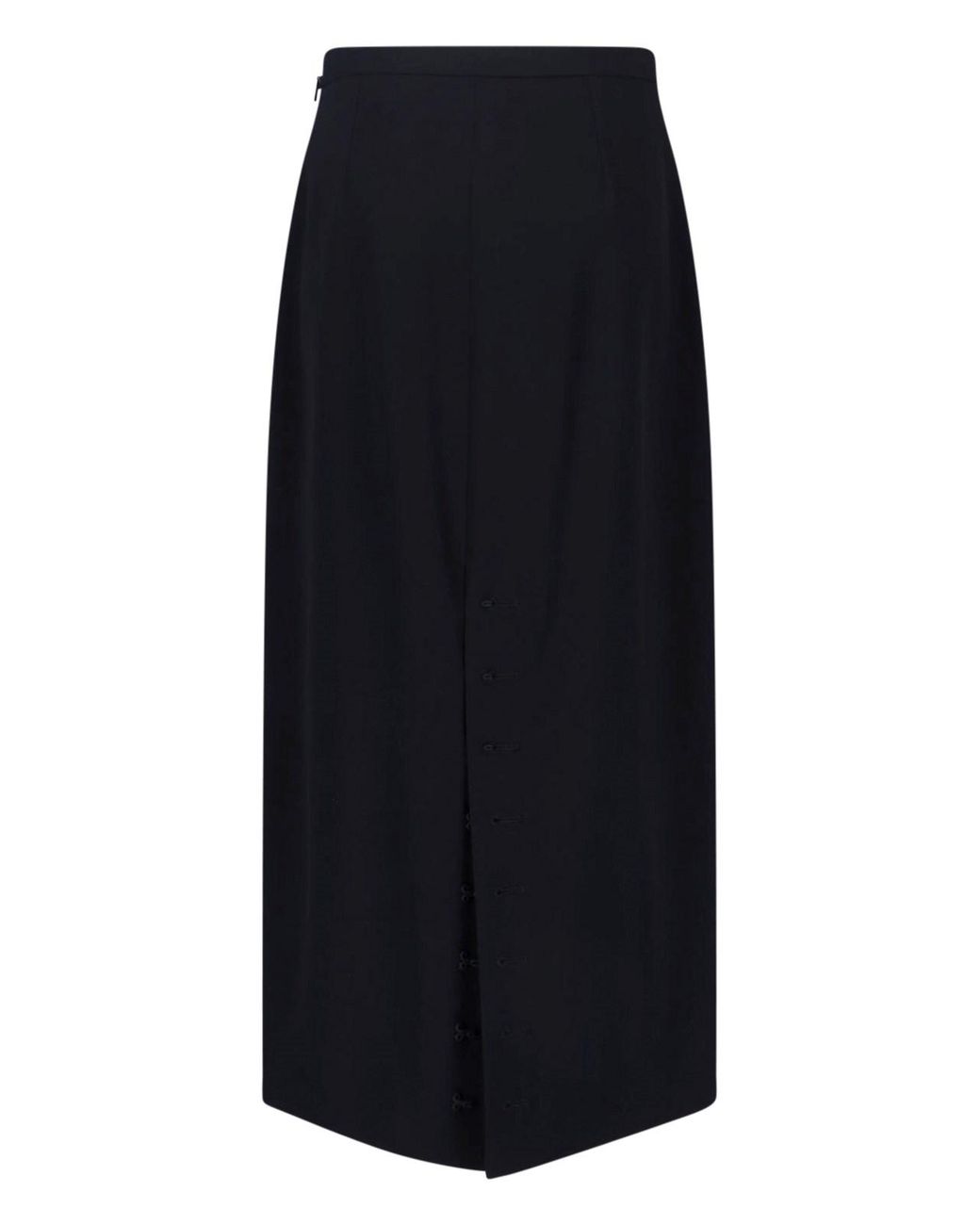 The Row Black Midi Skirt "Edric"