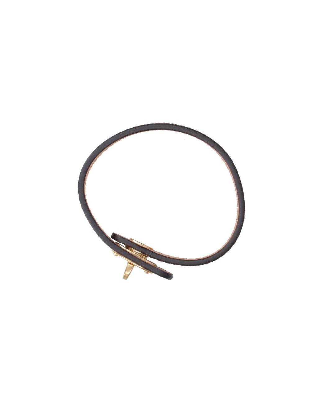 Mulberry White Leather Bracelet With Turn-Lock Clasp
