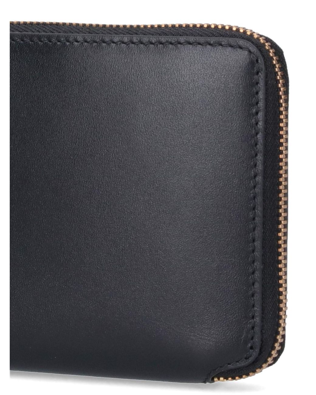 Comme des Garçons Black Leather Zip-Around Wallet